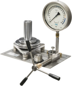 deadweight tester DOS001 with test pressure gauge