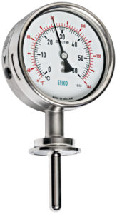 thermometer with sanitary triclamp connection